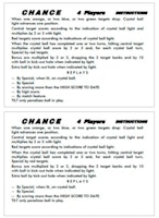 CHANCE (Playmatic) Score Cards (2)