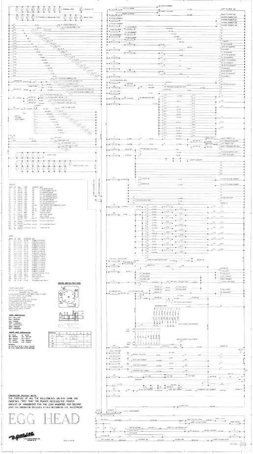 EGG HEAD (Gottlieb) Schematic