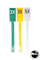 BLACK PYRAMID (Bally) Drop target set (3)