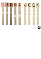 CARD WHIZ (Gottlieb) Drop target set (9)