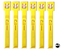 CHICAGO CUBS (Gottlieb) Drop target set (6)