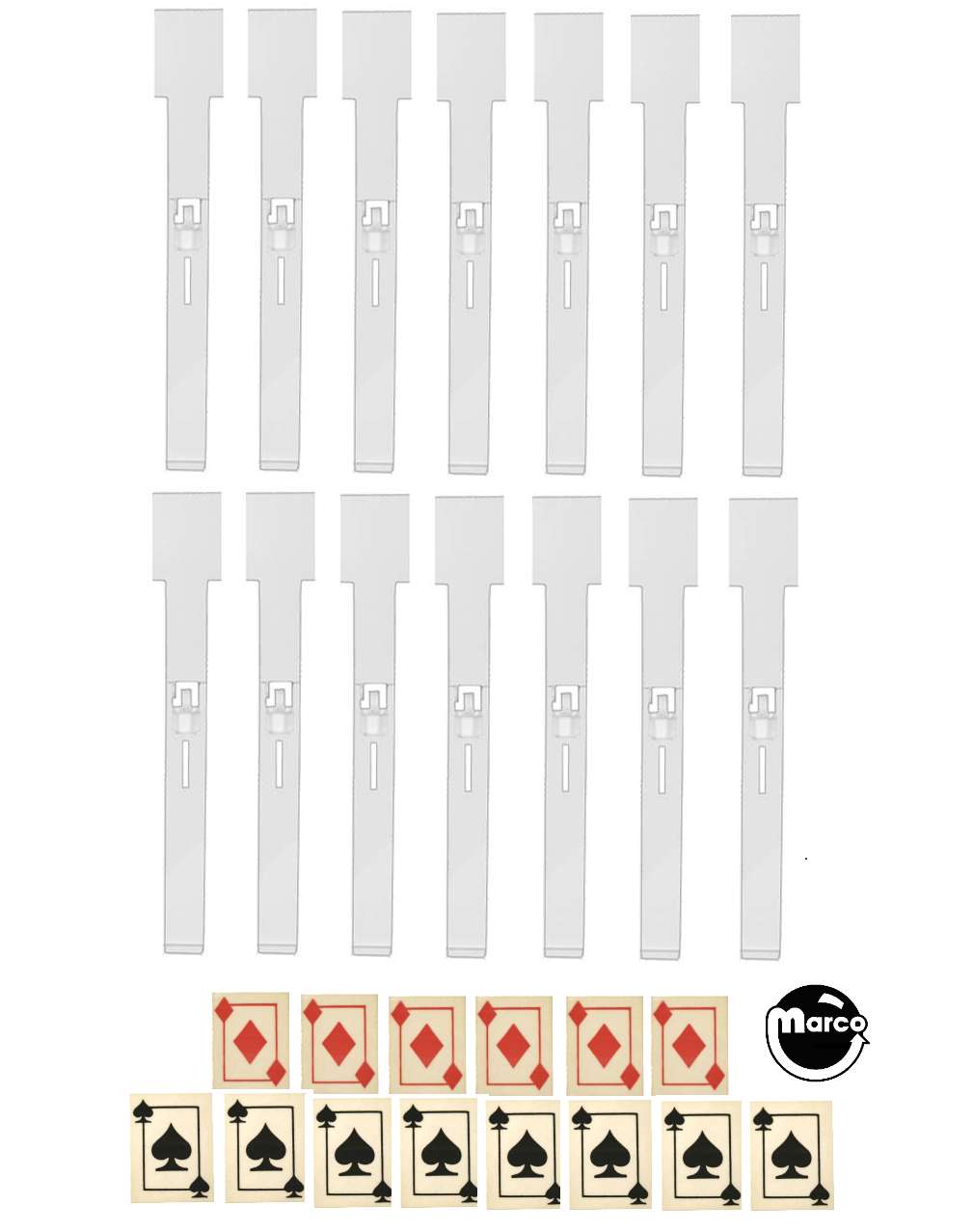DIAMOND LADY (Gottlieb) Drop target kit