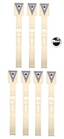 RACK EM UP (Gottlieb) Drop target set