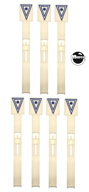 RACK EM UP (Gottlieb) Drop target set