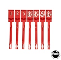 VIKING (Bally) Drop target set red