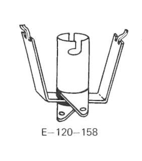 Lamp socket - bayonet 2 terminal clip