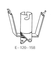 Lamp socket - bayonet 2 terminal clip