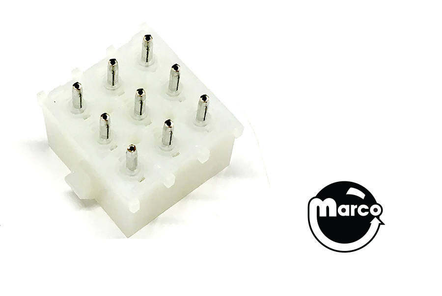 Connector pcb header Molex brand 9 circuit 10-84-4090