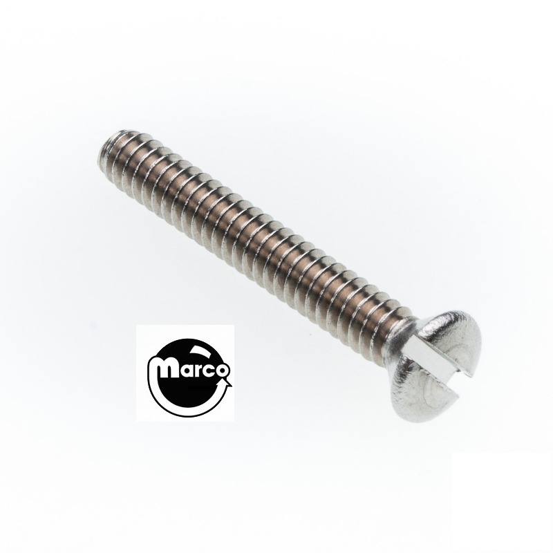 Machine Screw 6-32 x 1 oval slotted