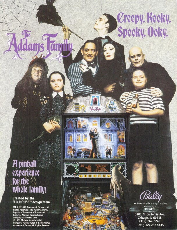 ADDAMS FAMILY (Bally) Flyer