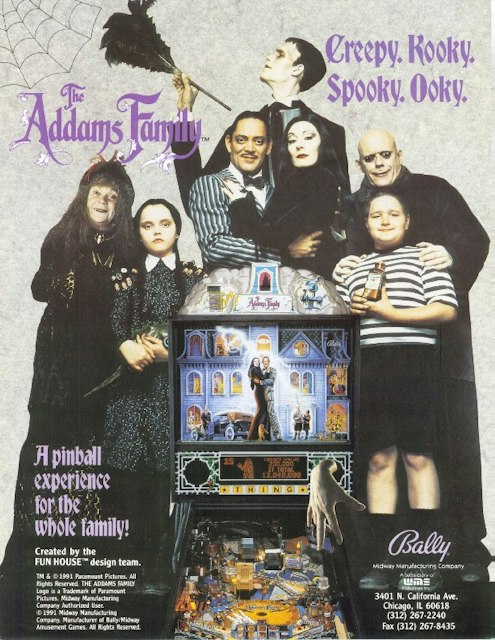 ADDAMS FAMILY (Bally) Flyer