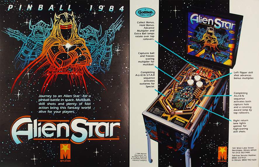 ALIEN STAR (Gottlieb) Flyer
