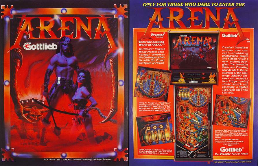 ARENA (Gottlieb) Flyer