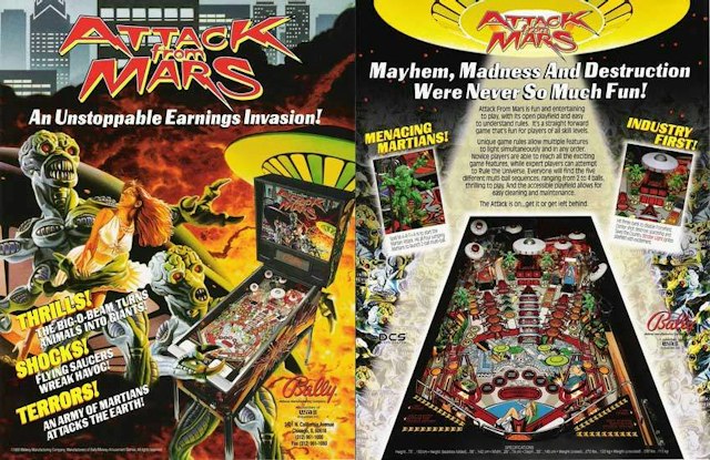 ATTACK FROM MARS (Bally) Flyer