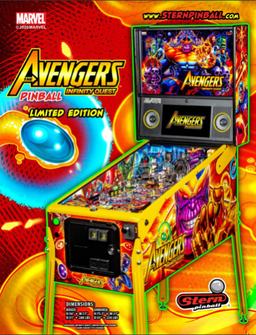 AVENGERS: INFINITY QUEST LE (Stern) Flyer