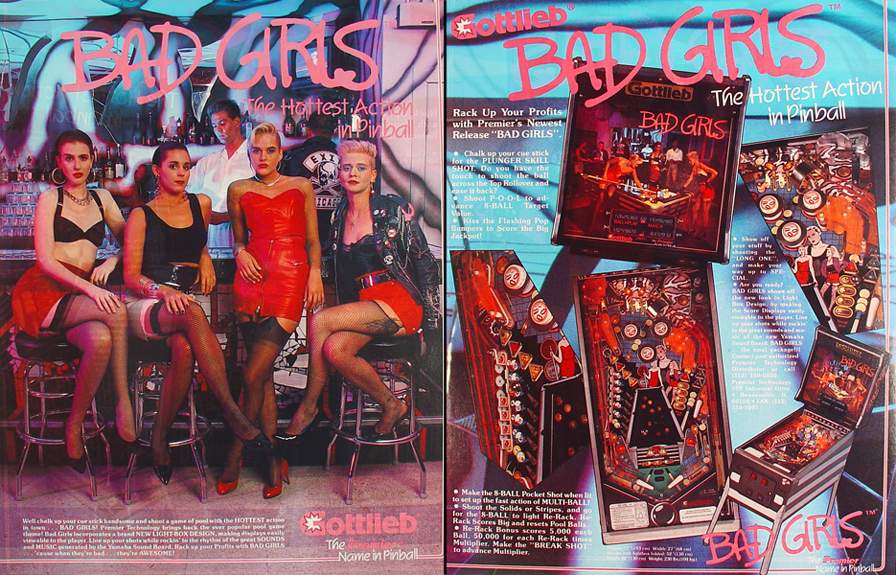 BAD GIRLS (Gottlieb) Flyer