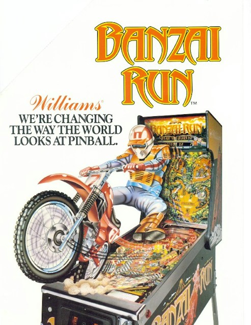 BANZAI RUN (Williams) Flyer