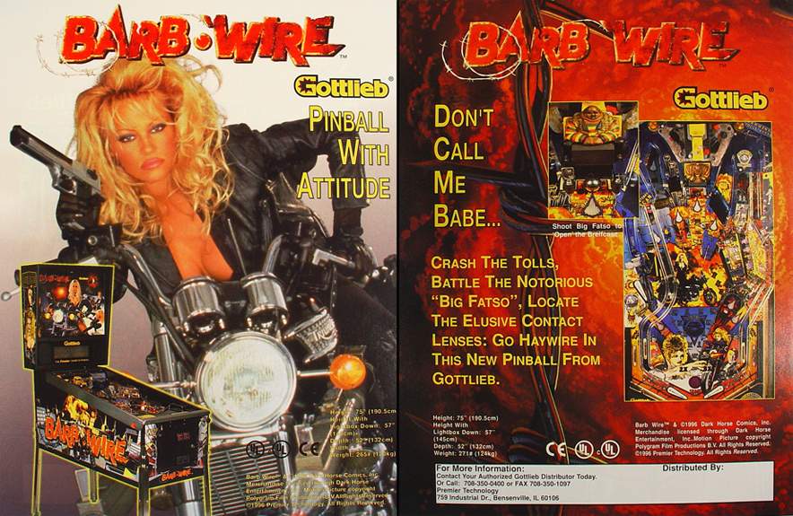 BARB WIRE (Gottlieb) Flyer