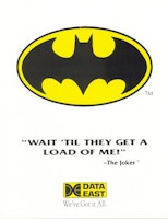BATMAN (Data East) Flyer
