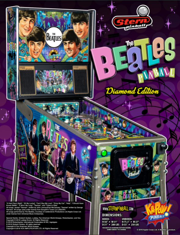 BEATLES DIAMOND (Stern) Flyer