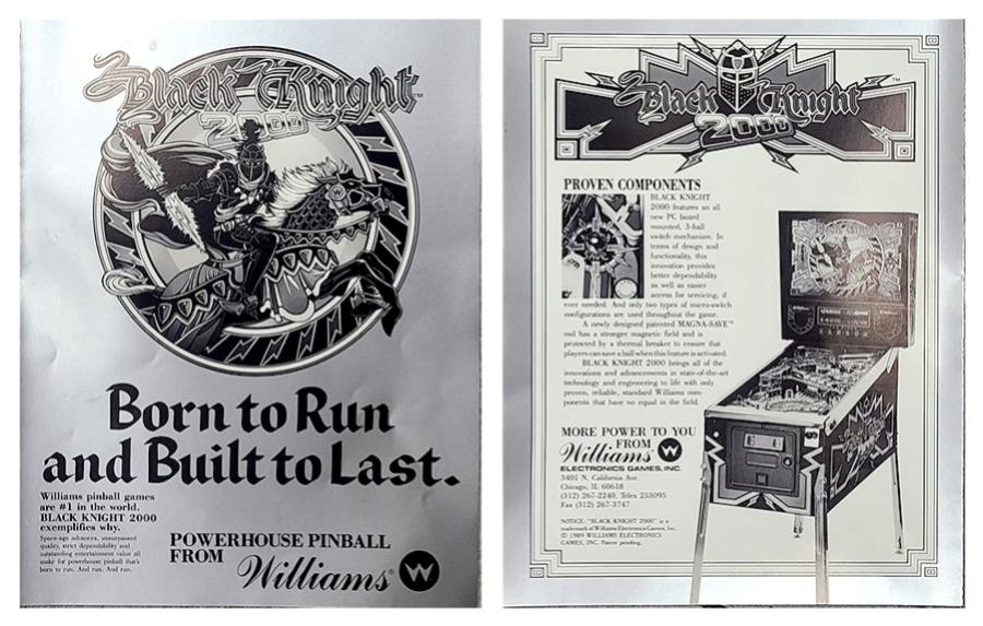 BLACK KNIGHT 2000 (Williams) Flyer