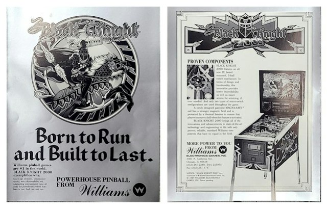 BLACK KNIGHT 2000 (Williams) Flyer