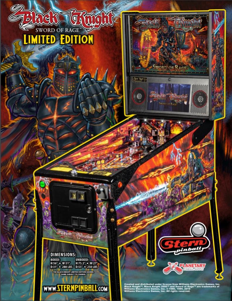 BLACK KNIGHT SWORD OF RAGE LE (STERN) Flyer