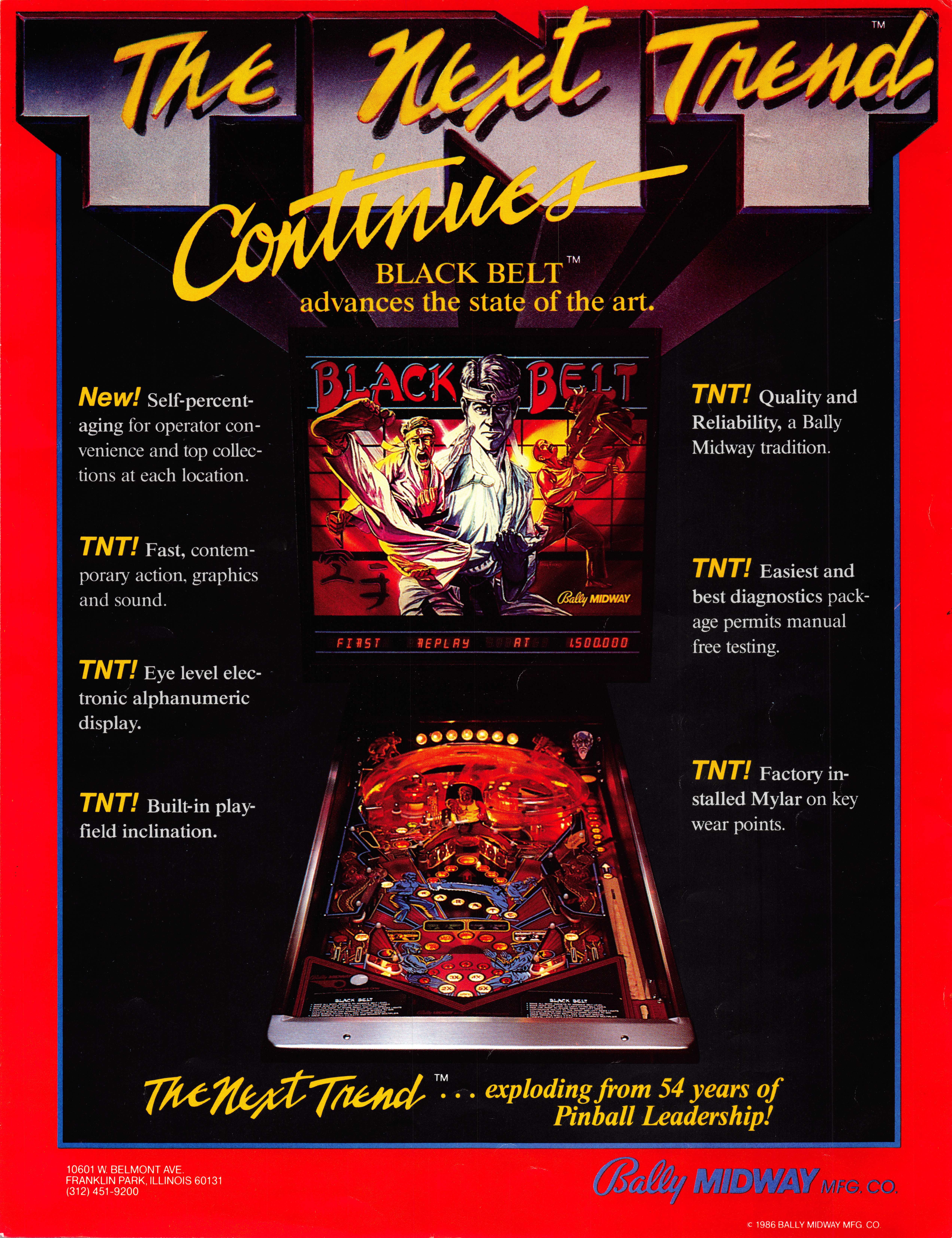 BLACK BELT (Bally) Flyer