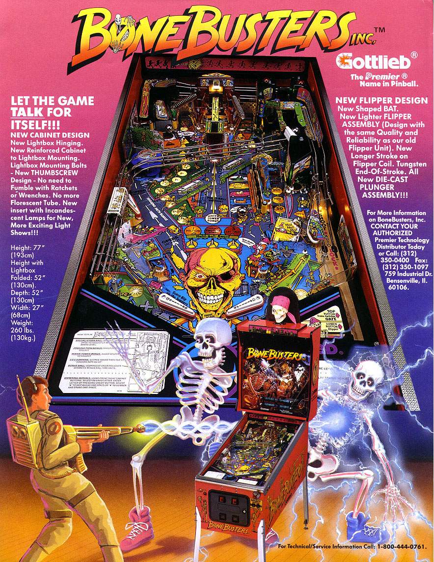 BONEBUSTERS (Gottlieb) Flyer