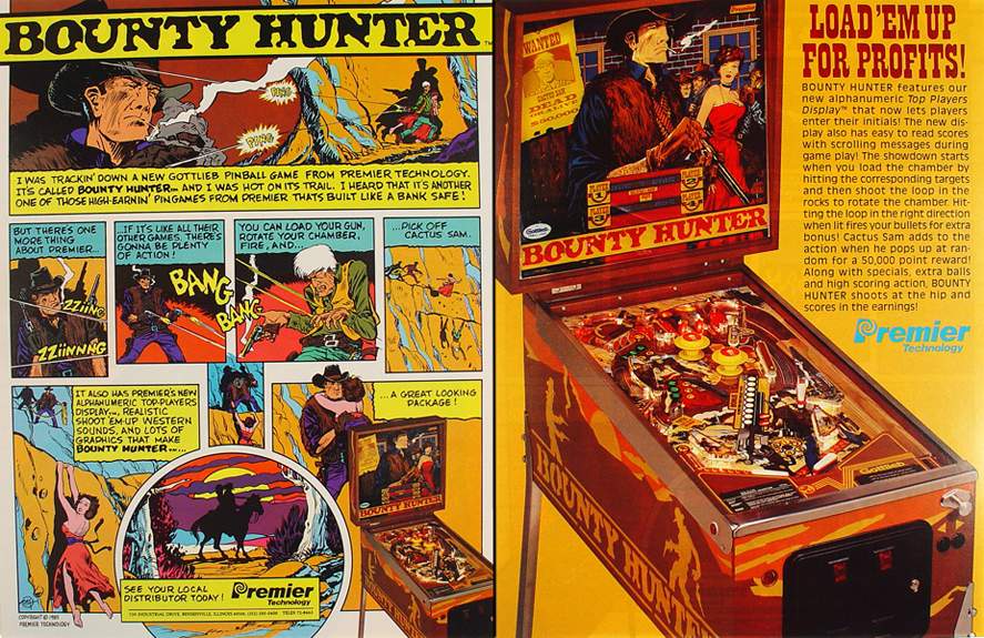BOUNTY HUNTER (Gottlieb) Flyer