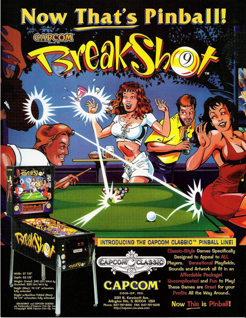 F-BREAKSHOT - BREAKSHOT (Capcom) original flyer - Marco