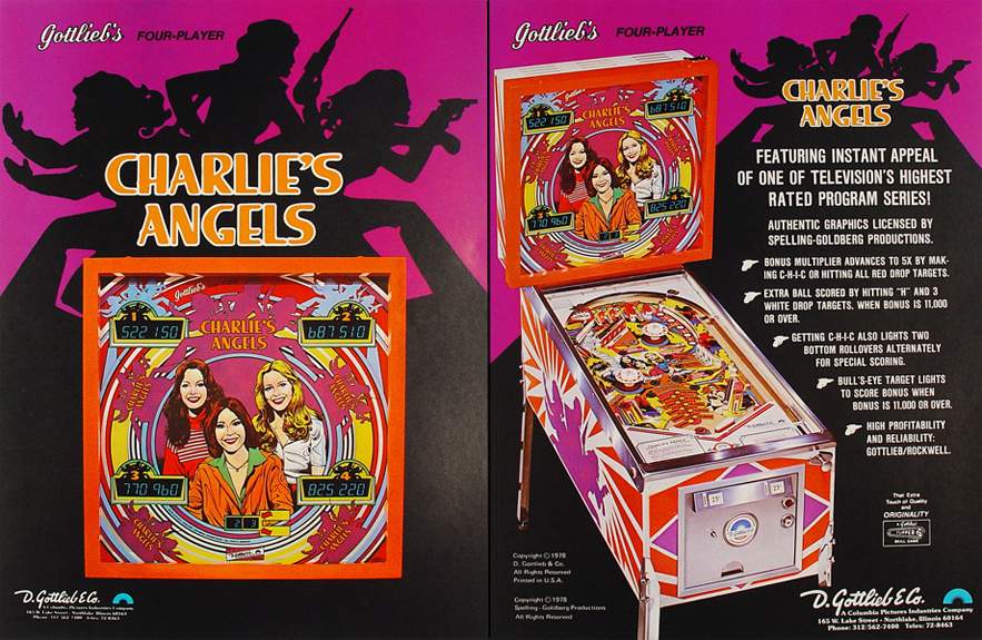 CHARLIES ANGELS (Gottlieb) Flyer