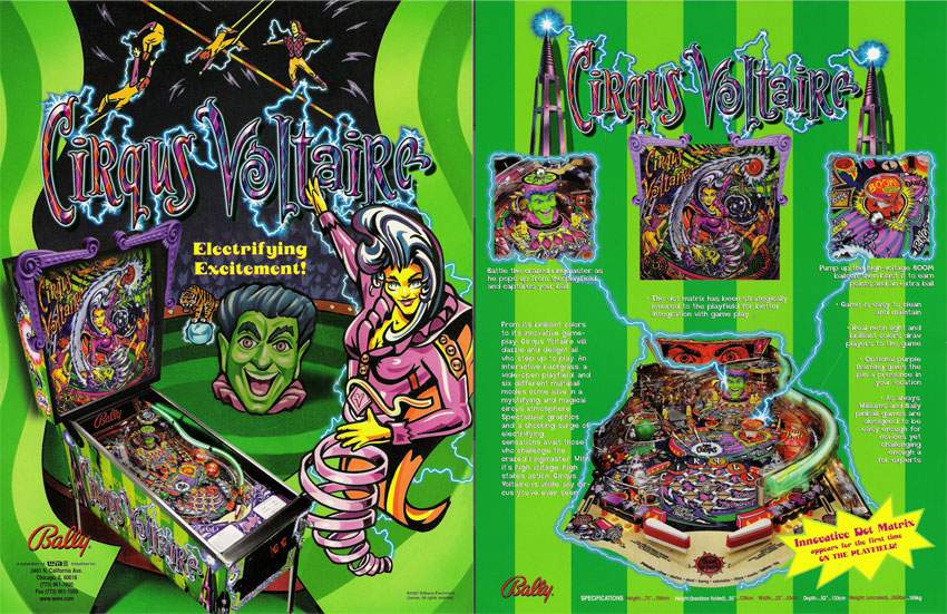 CIRQUS VOLTAIRE (Bally) Flyer