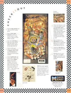 CHECKPOINT (Data East) Flyer
