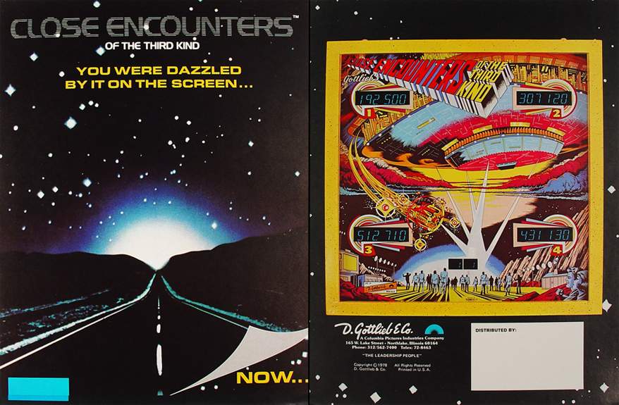 CLOSE ENCOUNTERS (Gottlieb) Flyer