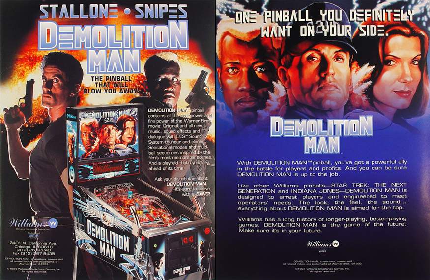 DEMOLITION MAN (Williams) Flyer