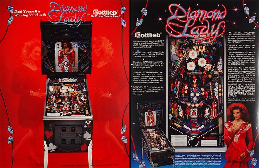 DIAMOND LADY (Gottlieb) Flyer