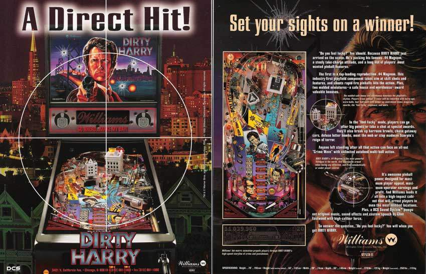 DIRTY HARRY (Williams) flyer