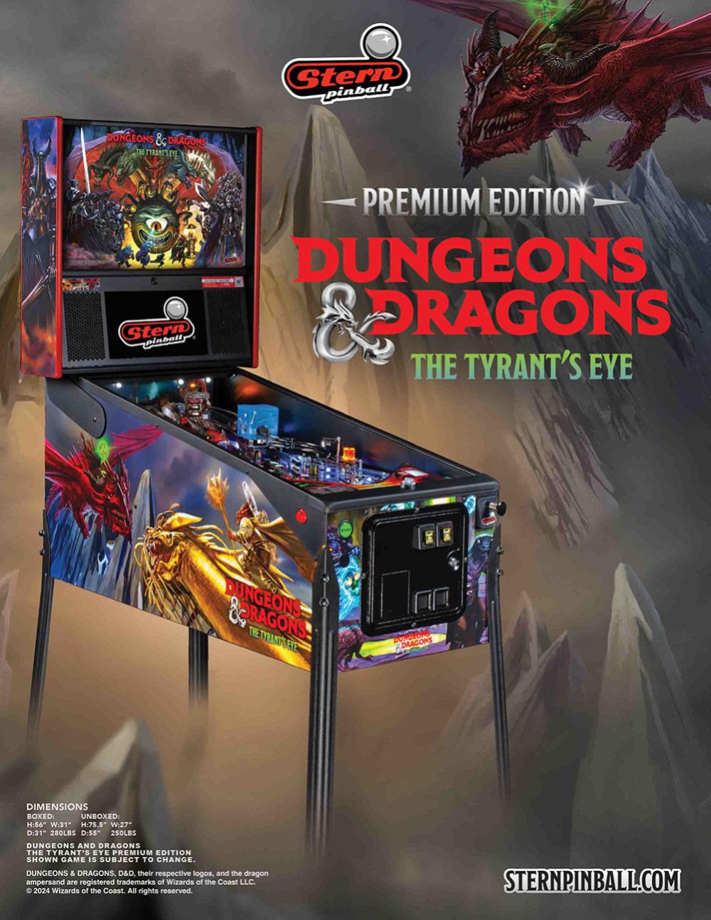  DUNGEONS AND DRAGONS PRE (Stern) Flyer