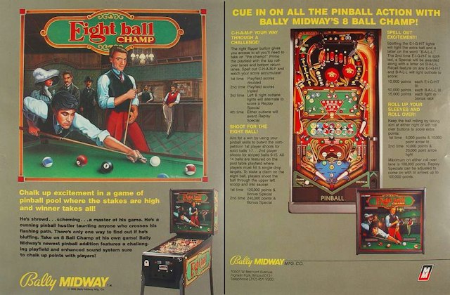 EIGHT BALL CHAMP (Bally) Flyer