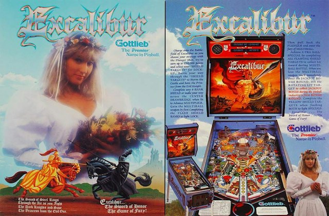 EXCALIBUR (Gottlieb) Flyer