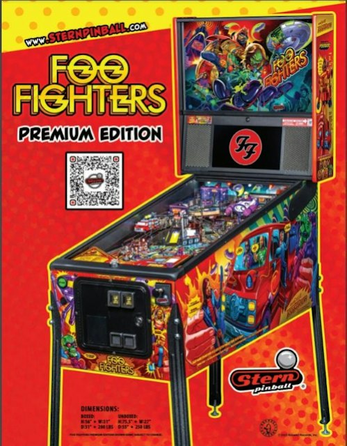 Foo Fighters (Stern) Premium Edition Flyer