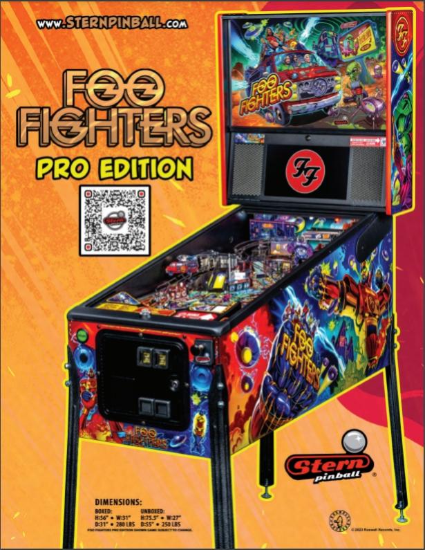 F-FFPRO - Foo Fighters (Stern) Pro Edition Flyer - Marco