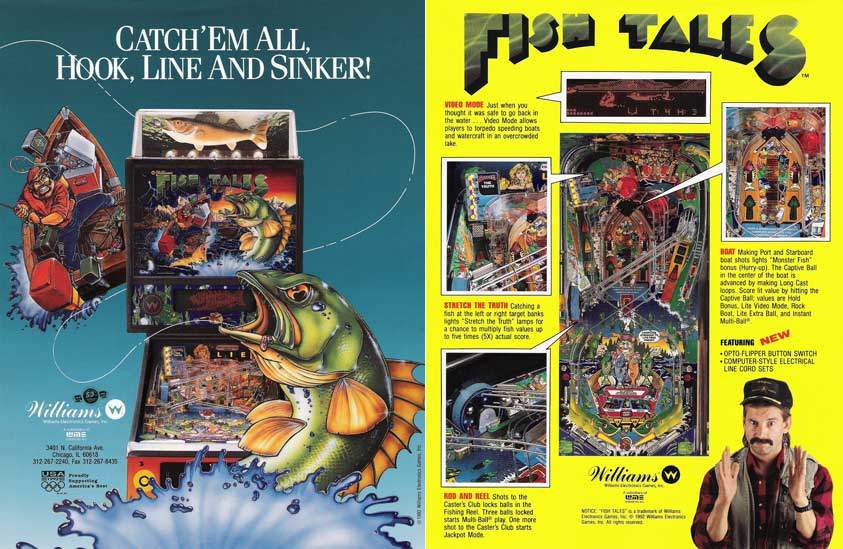 F-FISHTALES - FISH TALES (Williams) Flyer - Marco Specialties