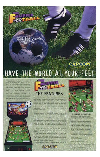 FLIPPER FOOTBALL (Capcom) Flyer