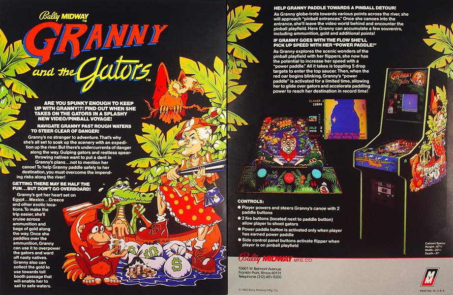 GRANNY & THE GATORS (Bally) Flyer