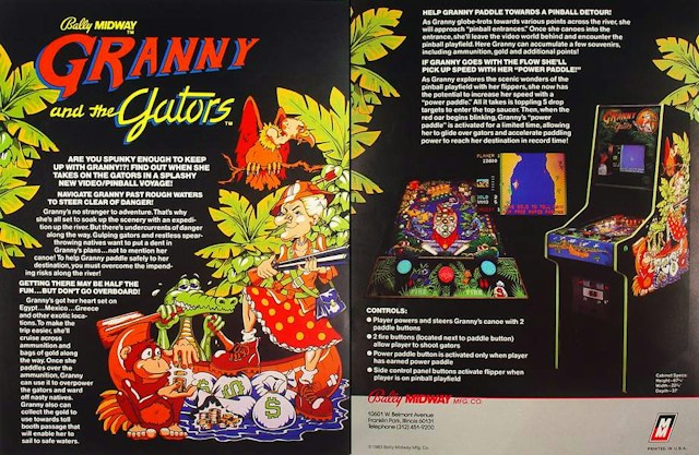 GRANNY & THE GATORS (Bally) Flyer
