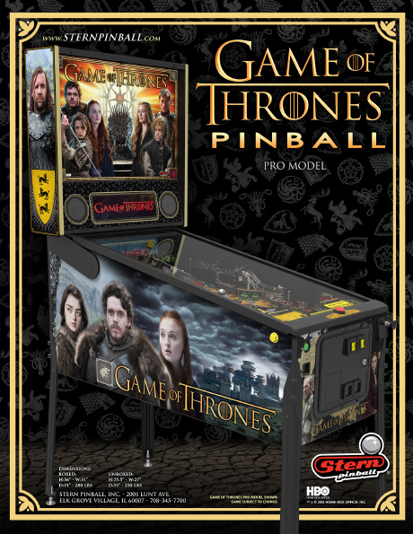 GAME OF THRONES PRO (Stern) Flyer