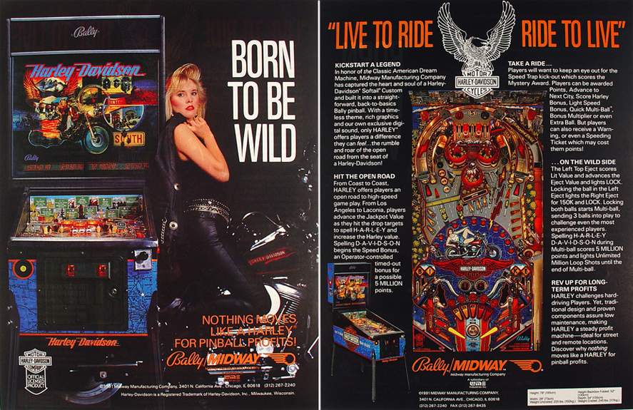 HARLEY DAVIDSON (Bally) Original flyer