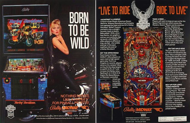 HARLEY DAVIDSON (Bally) Original flyer